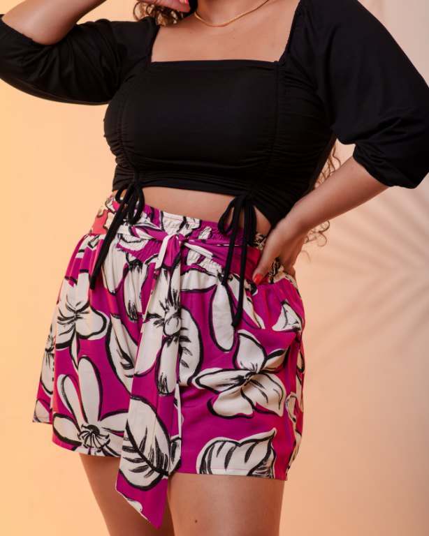 SHORT GODÊ COM AMARRAÇÃO